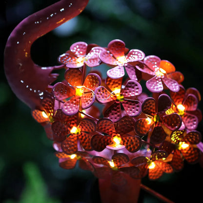 Royelux Flamingo Solar Stake Light - Dekorative Metall Gartenlampe