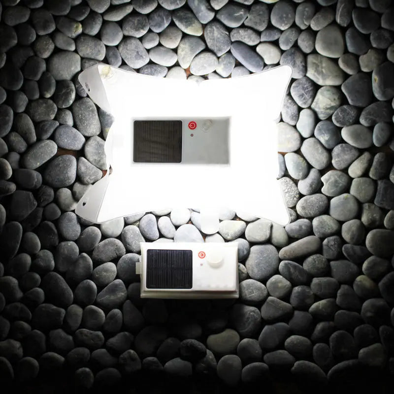 Solarlampe in Transparenter Tasche – Energiesparende LED Lampe für Garten und Außenbereich