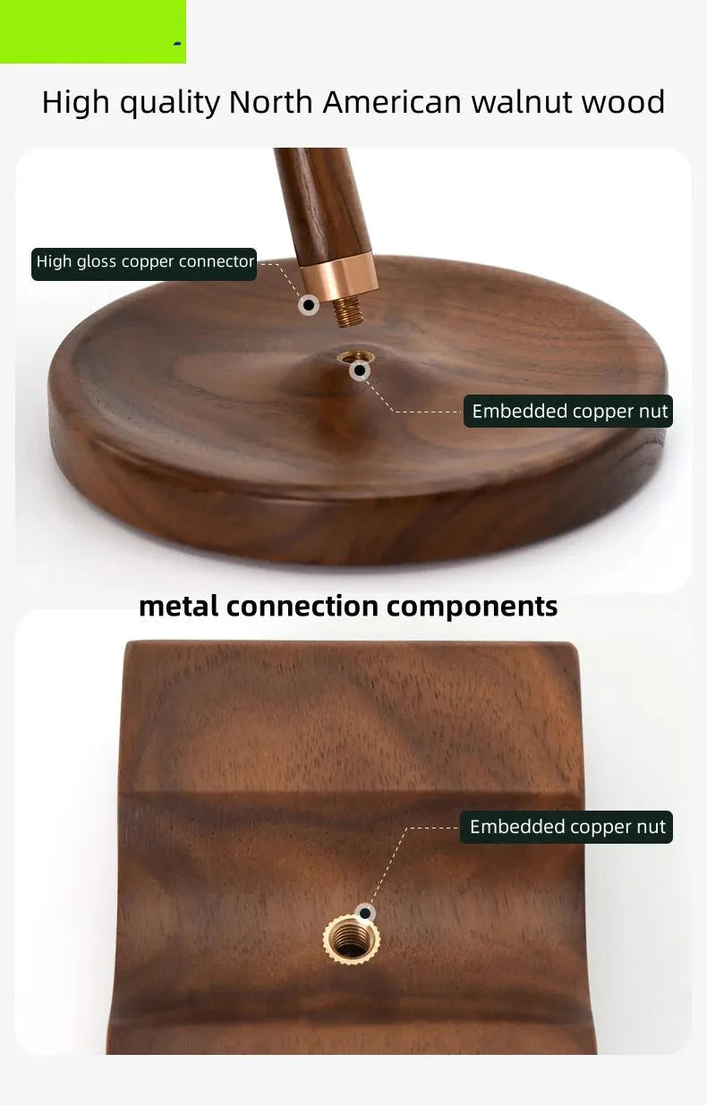 Walnuss Holz Kopfhörerständer