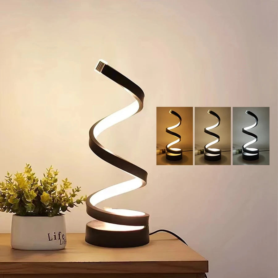 Garduru Tischlampe – Dimmbare LED Nachttischlampe mit USB-Strom