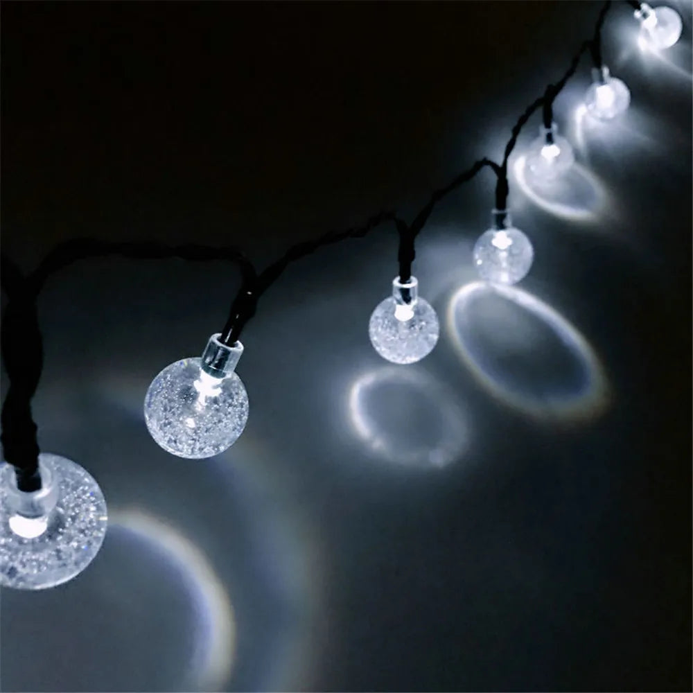 Solar Bubble Bead Lichterkette
