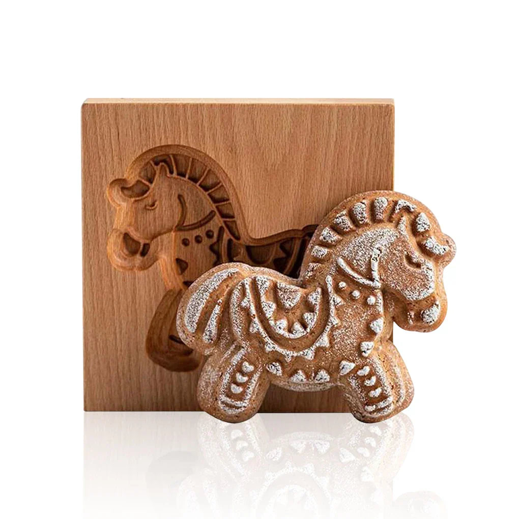 BakeArt – Artisan Holz-Speculaas- & Lebkuchenform für elegante Kreationen