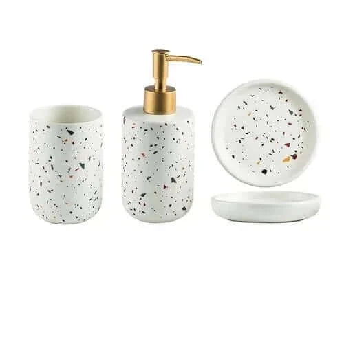 Nordic Painted Terrazzo Badezimmeraccessoires