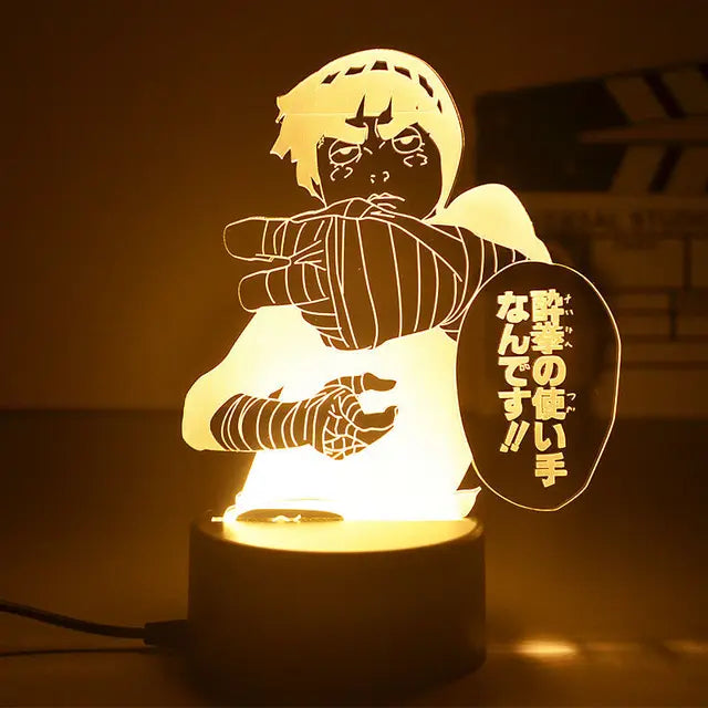 Naruto 3D LED Nachtlampe – Anime Licht mit Kakashi, Sasuke & Naruto