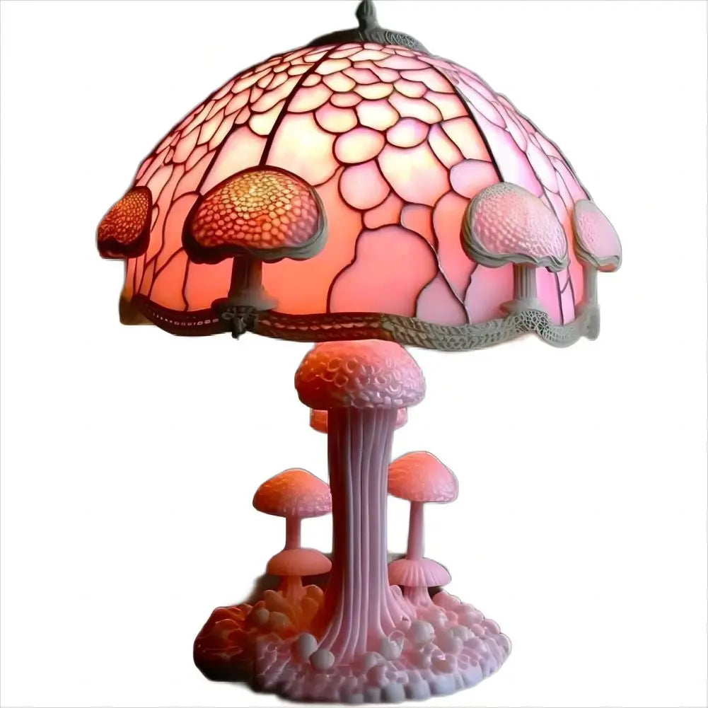 Vintage Pilz Tischlampe