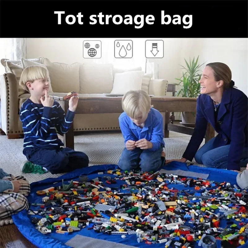 Garduru STORAGE CUSHION – Spielzeugkissen & Spielmatte in einem – Faltbarer Organizer für Kinderzimmer