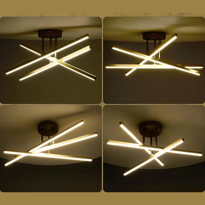 Moderner LED-Decken-Chandelier - Nordischer Stil für Wohnzimmer, Esszimmer und Schlafzimmer