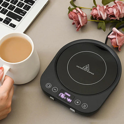 Royaleva Kaffeetassenwärmer Platte – Elektrische heiße Platte mit Timer & einstellbarer Wärme, 36W