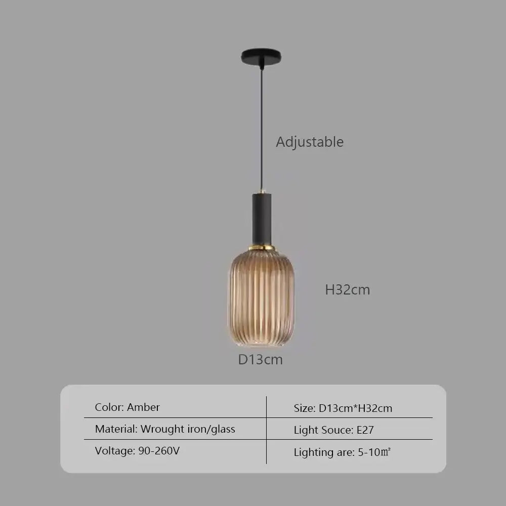 Pendelleuchte: Moderne nordische Glas-Hängelampen