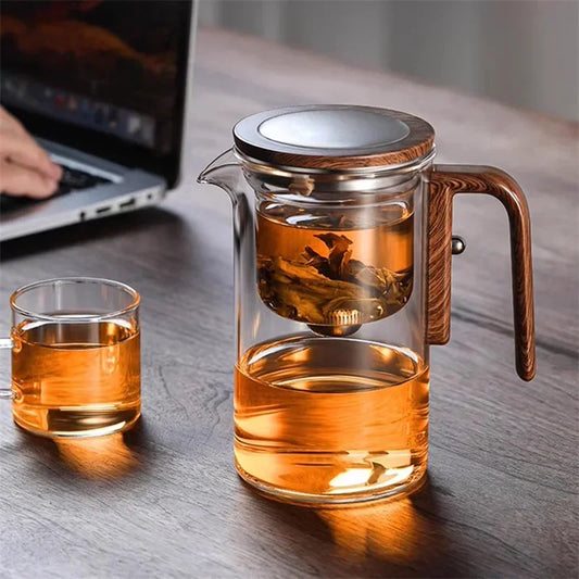 ZenFusion – Luxus-Glasteekanne mit innovativem Infuser und zeitlosem Design