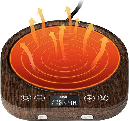 Royaleva Kaffeetassenwärmer Platte – Elektrische heiße Platte mit Timer & einstellbarer Wärme, 36W