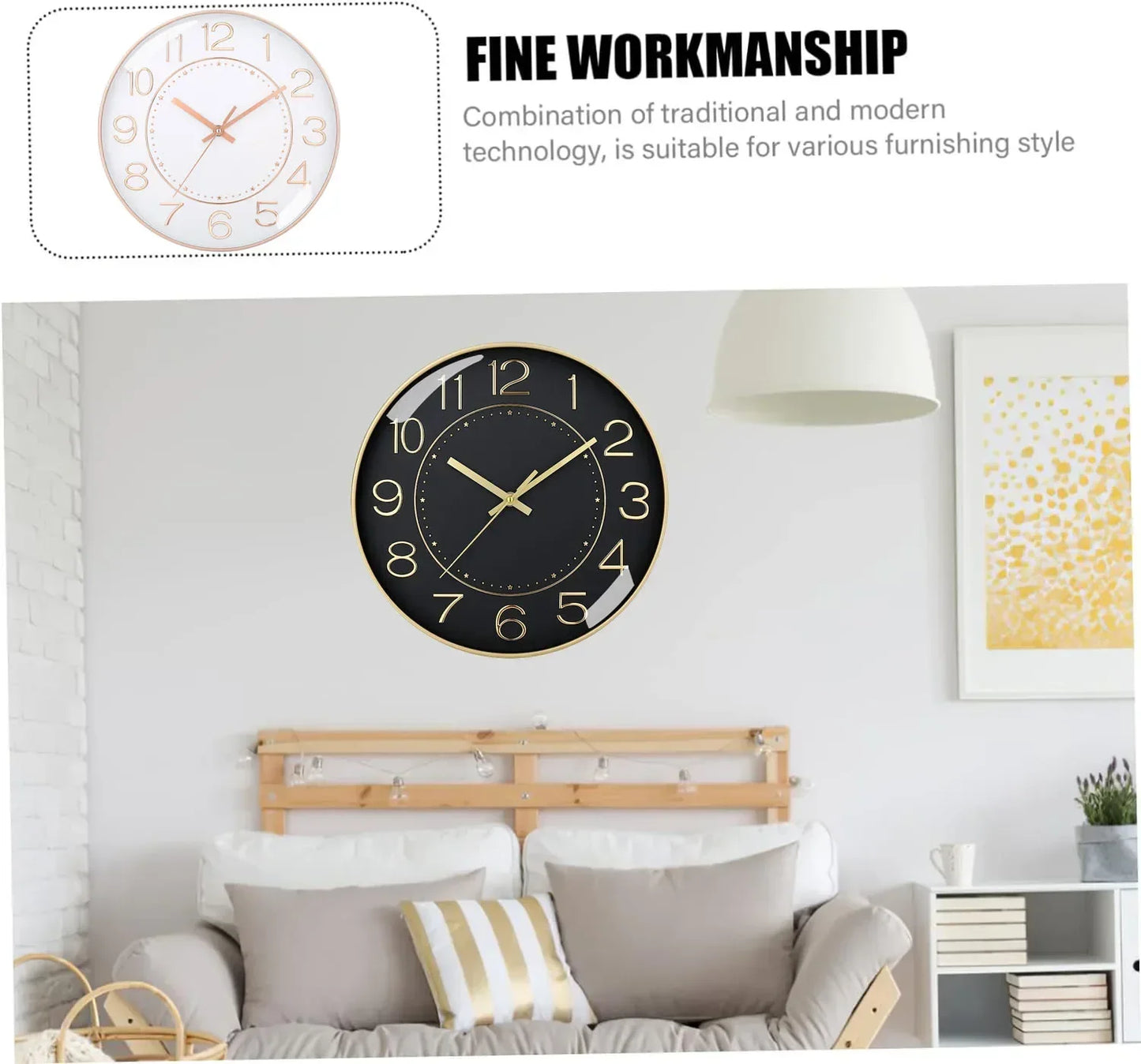 Bunte batteriebetriebene digitale Wanduhr