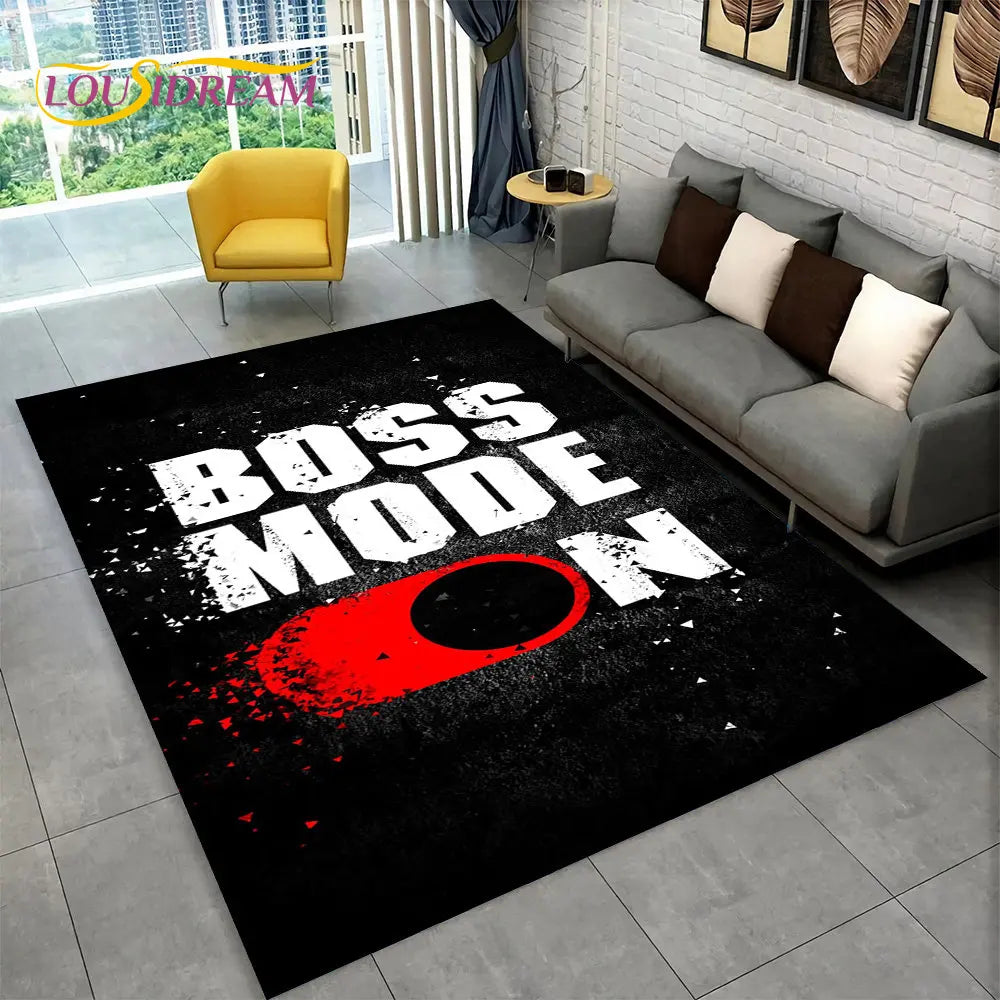 3D Cartoon Gamer Teppich - Ultra-weicher, mehrfarbiger Teppich mit rutschfester Unterseite für Kinder und Gaming-Bereiche 120x160 cm