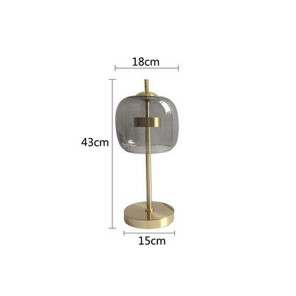 Tschechische Design Schreibtischlampen mit Glasschirm