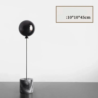Ballon Marmor Basis Metall Ornamente