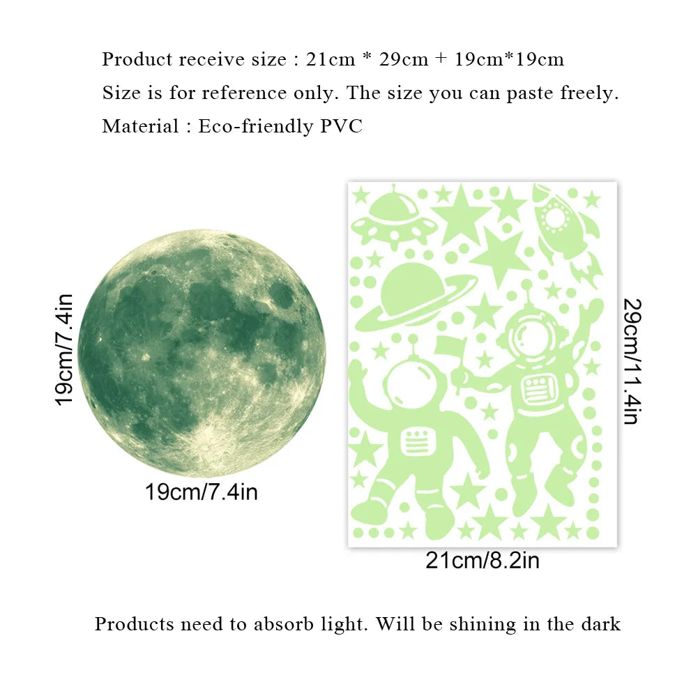 SterrenHimmel Dekoration - Leuchtende Wanddekoration im Dunkeln