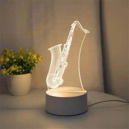 Saxophon 3D Nachtlicht