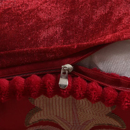 Florentina – Vintage Jacquard Kissenbezug mit europäischem Spiegelmuster