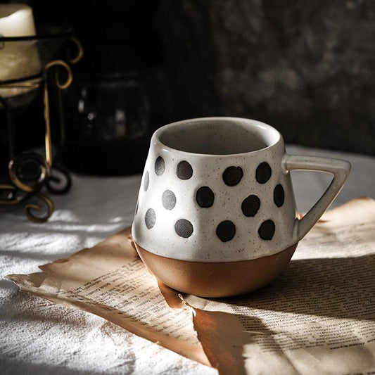 Handbemalte Kaffeetasse aus Keramik