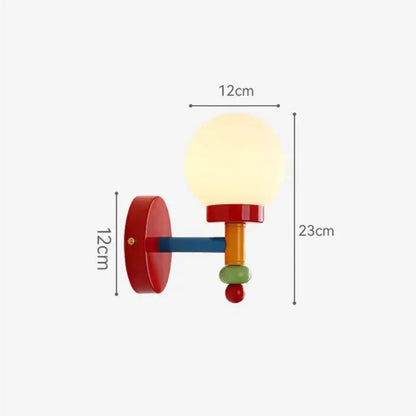 Lego ähnliche verspielte und bunte Wandlampe