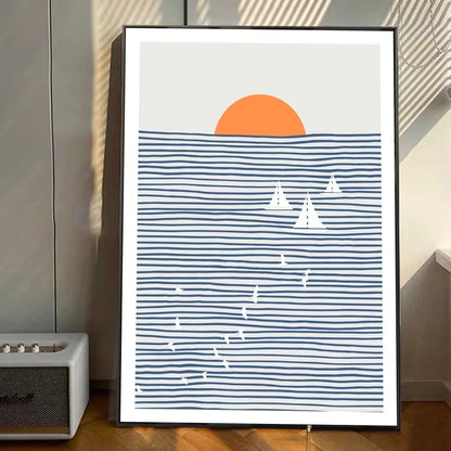 Garduru | Ocean Wave Klebeposter Kunst