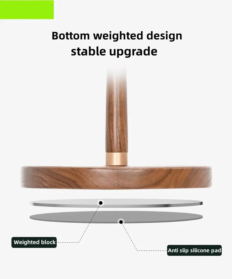 Walnuss Holz Kopfhörerständer