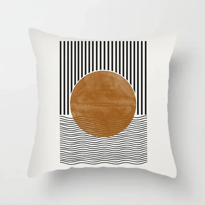 Dekoratives Kissenbezug mit geometrischem Muster - AbstractLines