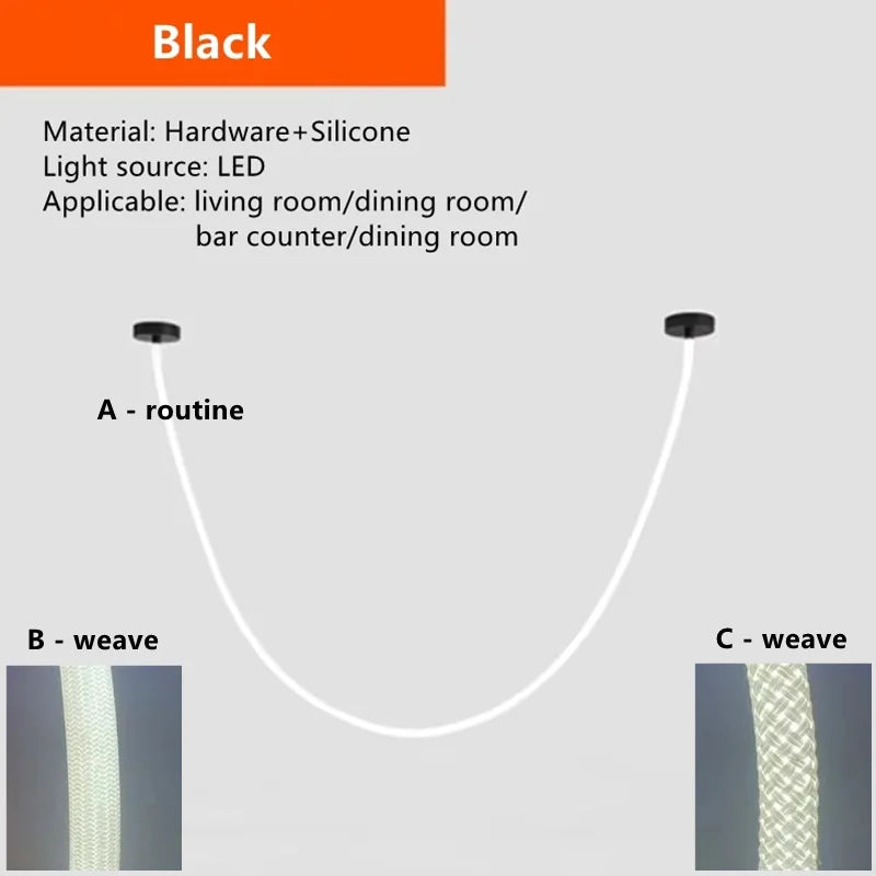 Minimalistisches Linienkunst-Design Kronleuchter Wohnzimmer Esszimmer Dekoration Kronleuchter Flur LED-Beleuchtung