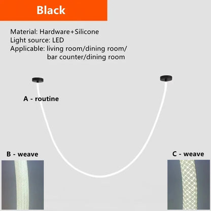 Minimalistisches Linienkunst-Design Kronleuchter Wohnzimmer Esszimmer Dekoration Kronleuchter Flur LED-Beleuchtung