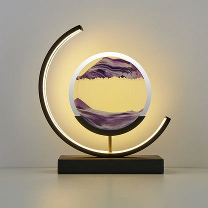 Lampe Art Sand Dynamisch 3D – Tisch LED Entspannend mit Effekt Naturlandschaft