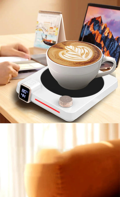 Royaleva Kaffeetassenheizpad – 9-Geschwindigkeits-Temperaturanpassung, LED-Anzeige, automatische Abschaltung