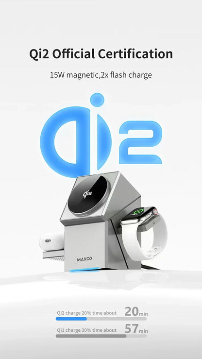 3-in-1 Magnetischer Drahtloser Ladegerät-Ständer