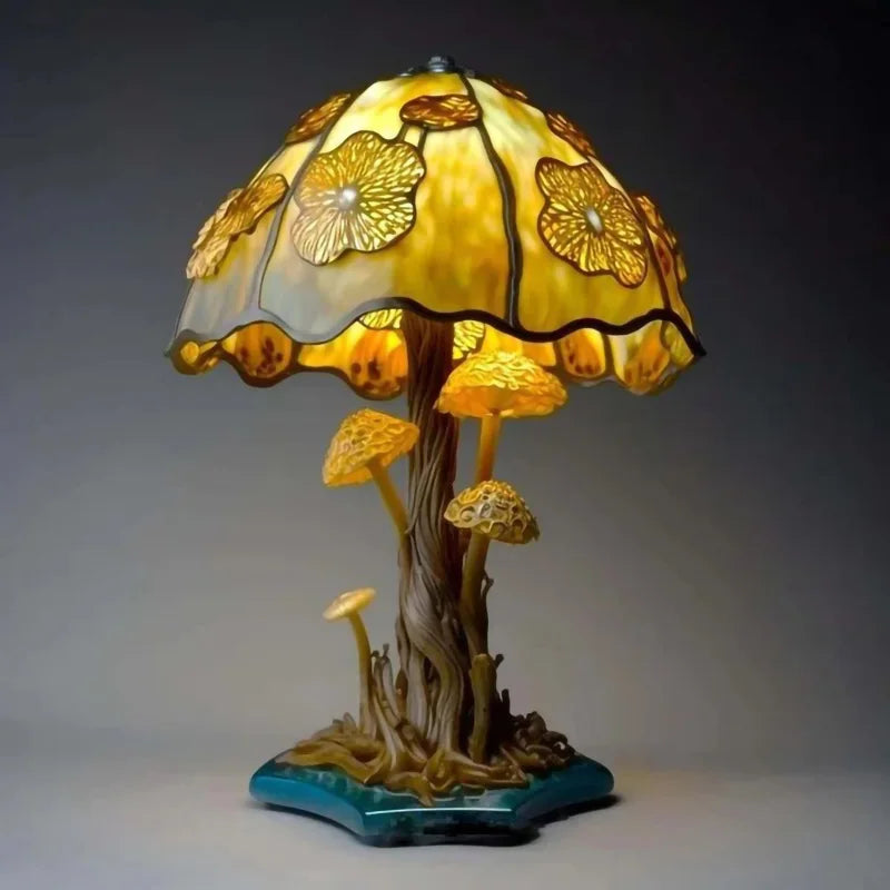 Garduru - Farbenfrohe Pilz Tischlampe