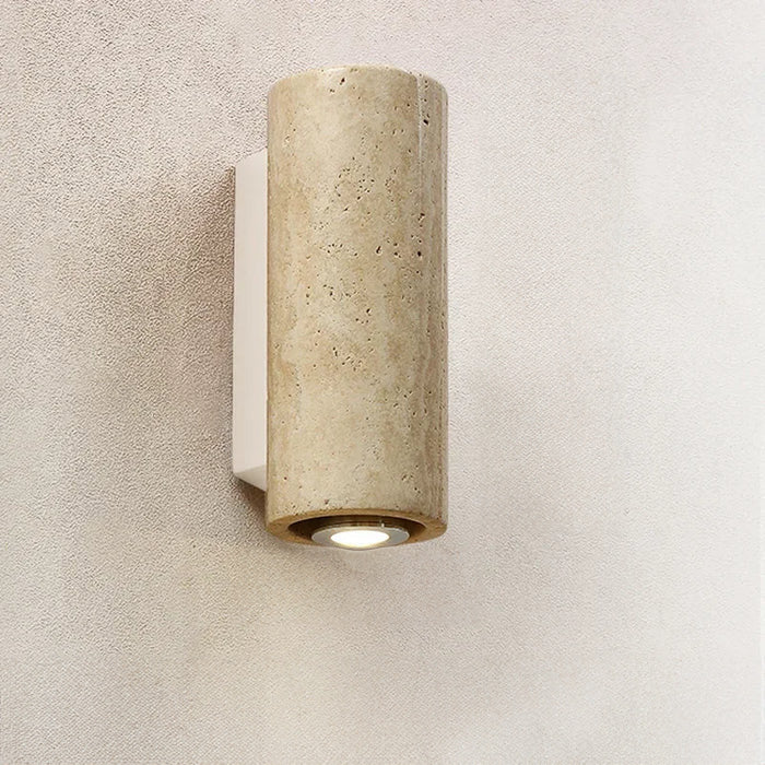 Stein Wandlicht mit natürlichem Travertin-Design