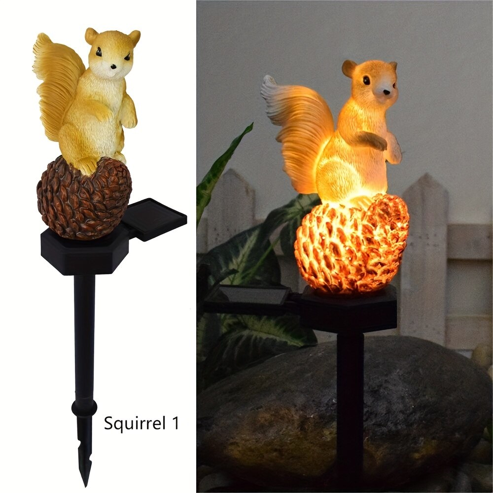 Solar Squirrel Landscape Lights: Außenbeleuchtung