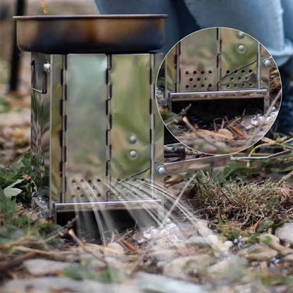 Tragbarer Tisch Holzofen Camping - Falfbar, Grill