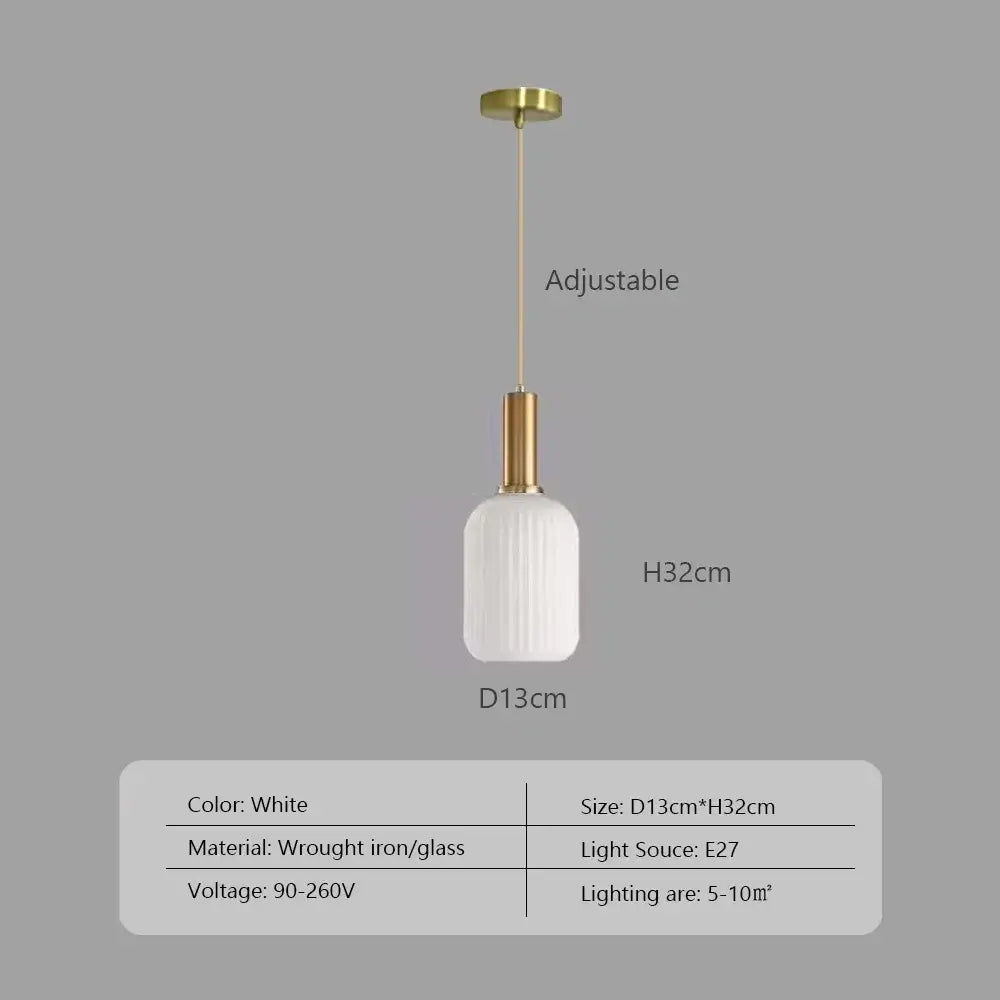 Pendelleuchte: Moderne nordische Glas-Hängelampen