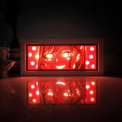 Anime 3D LED Lichtbox – Dragon Ball-inspirierte Papierschnitt-Nachtlampe mit Fernbedienung