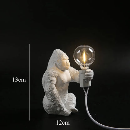 Garduru Gorilla Tischlampe | LED Nachtleuchte | Tierische Tischbeleuchtung für Zuhause