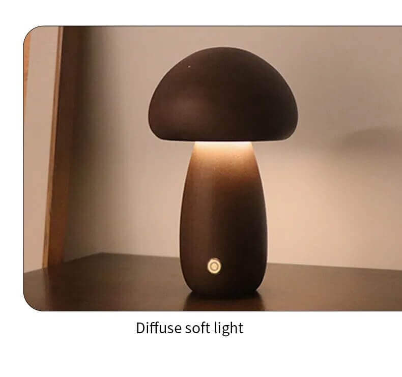 Portabler Dimmbarer 60s Italienischer Designer Pilz Tischlampe