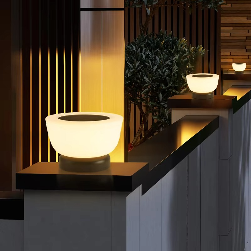 Außen Solarenergie Lampe mit Dämmerungssensor für Wege und Terrassen