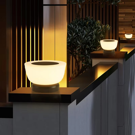 Außen Solarenergie Lampe mit Dämmerungssensor für Wege und Terrassen