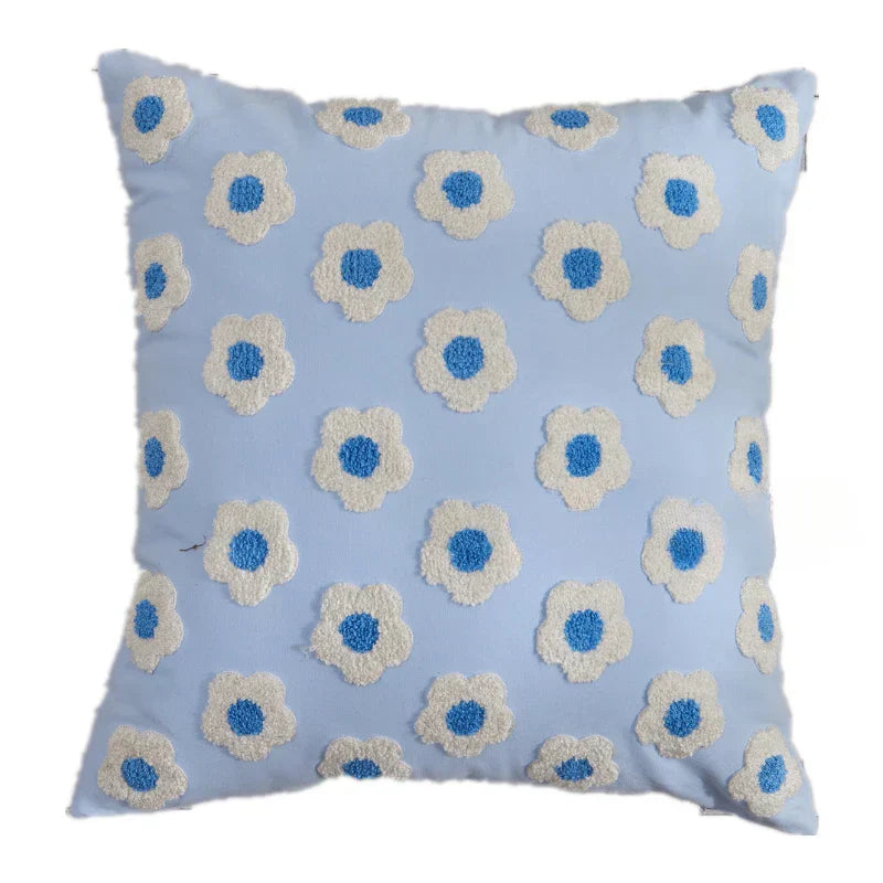 Soléa – Jacquard-Kissenbezug mit raffiniertem Sonnenblumenmuster