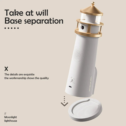 Lighthouse Projektionsnachtslicht – Bluetooth Musik & Mondlicht Ambient Lampe