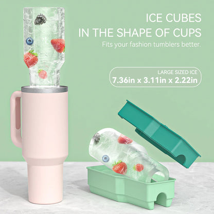 Silicone-Eiswürfelform für Stanley Cup – Zylinderförmige Eiswürfelschale