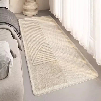 Royaleva Moderner Nachttischteppich - Weicher Faux Cashmere Rutschfester Langer Bereichsteppich