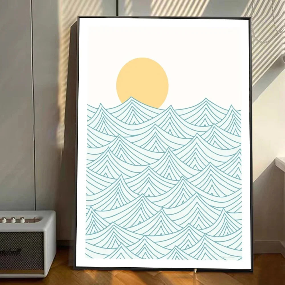 Garduru | Ocean Wave Klebeposter Kunst