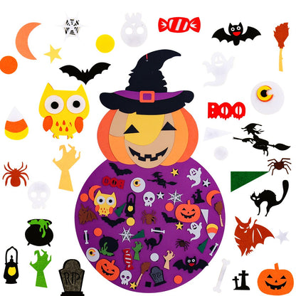 Filz Katze & Geist Halloween Ornamente