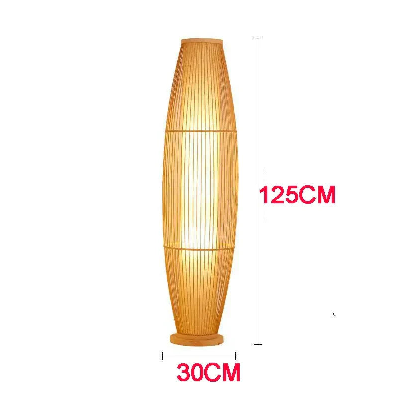 Garduru Bambus Stehlampe | Natürliches Design | Energieeffizientes LED Licht | Nachhaltige Dekoration