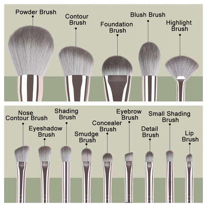14-teilige Makeup-Pinselset - Weiche, flauschige & vielseitige Schönheitswerkzeuge